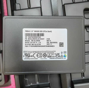 New Samsung PM9A3 960GB 2.5" SSD U.2 PCle 4.0 x4 TLC GEN4.0 MZQL2960HCJR-00A07 - Picture 1 of 4