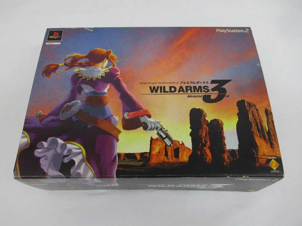 WILD ARMS PS2 Advanced 3rd Premium Box w/ Figure & Pouch PlayStation2 Used - Image 1 of 3