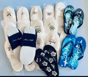 16 Paar Hotelpantoffeln, Gästepantoffeln und 3 Paar Badelatschen - Bild 1 von 1