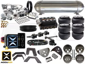 Kit completo de suspensión neumática - 1988-1998 GM C/K Silverado nivel 4 con batería - Imagen 1 de 2