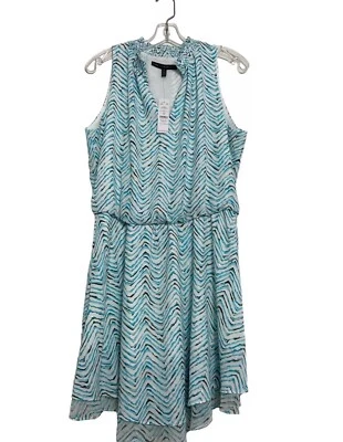 Nuevo con etiquetas Vestido Suave Casa Blanca Mercado Negro Cuello Calzoncillo Talla Mediana $160 Foto 1 de 4