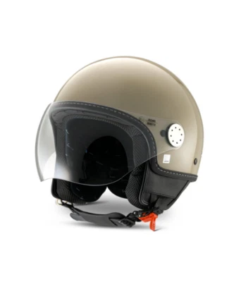 CASCO DEMI-JET ORIGINALE VESPA VISOR 4.0 - BEIGE LUCIDO PX/ LX/ PRIMAVERA/GT/GTS Foto 1 de 3