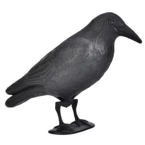 Crow Decoys Statue Simulation Crow Hunting Baits Tool For Park Garden Decor IM - Picture 1 of 10