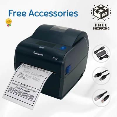 Intermec PC43d - Reliable Direct Thermal Desktop Barcode Label Printer USB LAN - Image 1 of 4
