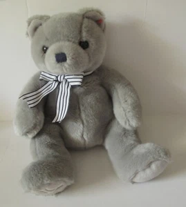 Ty Beanie Buddy Teddy GRAY LEGEND BEAR New York Yankees 2007 Derek Jeter Babe - Picture 1 of 5