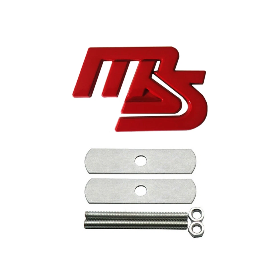 1x Emblema de insignia de rejilla delantera de coche MS rojo para 2 3 6 CX-5 CX-4 CX-7 CX-9 MPS Foto 1 de 2