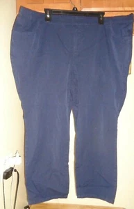 ISAAC MIZRAHI !  LIVE ! NAVY  24/7 STRETCH SLIM LEG PULL-ON PANTS NEW  28WP - Picture 1 of 10