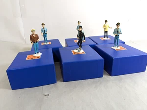 Set figurine metallo TIM & STRUPPI Tintin Carte de Voeux 1972 serie 12 Moulinsart - Foto 1 di 12