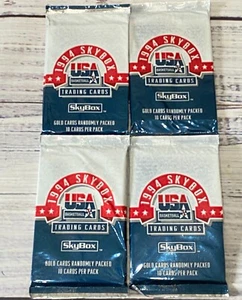 Vintage 1994 Skybox USA Basketball Olympic Team Cards 4 Sealed Packs - Picture 1 of 2