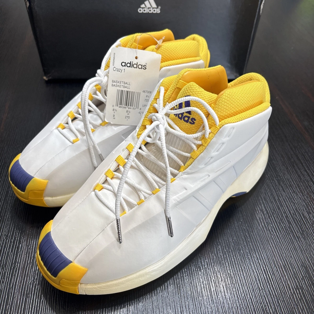 us12 新品 2006 adidas crazy 1 adidas Crazy 1 Kobe 2006 Lakers Home for Sale | Authenticity
