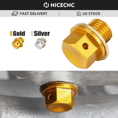 Magnetic Oil Drain Bolt Plug M12 For Suzuki RM125/250 1993-2008 RMZ250 2007-2023 - Image 1 of 4