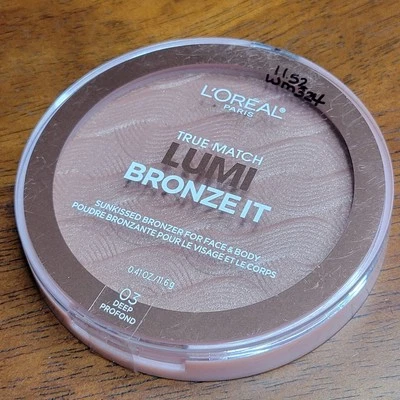 L'Oréal True Match LUMI Bronze It Sunkissed Bronzer for Face Body 03 DEEP✨️NEW✨️ - Image 1 of 4