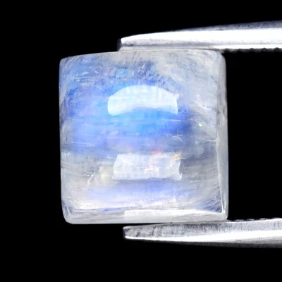 💎 2.30ct Square Cabochon Natural Rainbow With Luster Moonstone - Africa Gem - Image 1 of 4