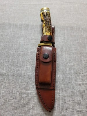 Funda de cuero de hoja fija vintage Schrade tío Henry #153UH*** Foto 1 de 4