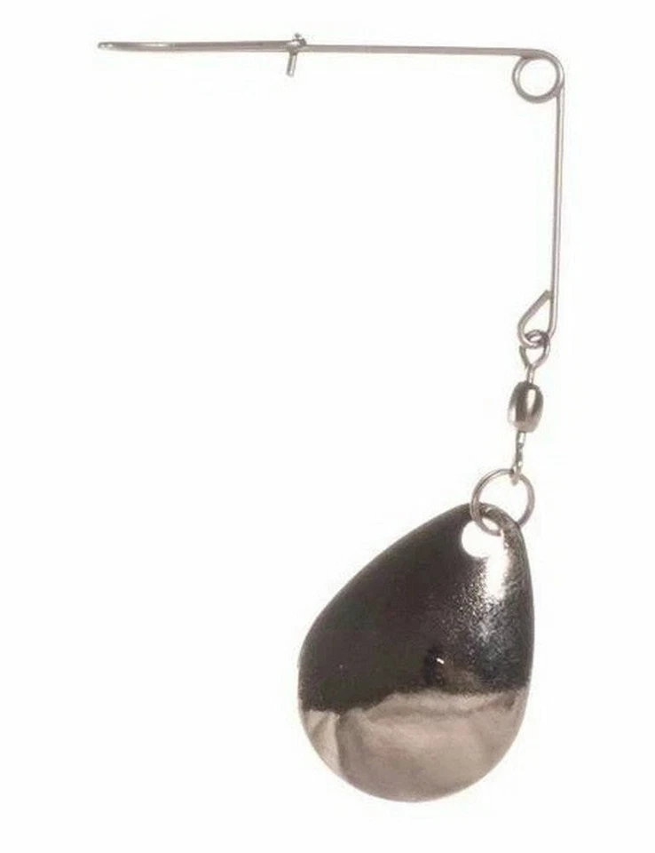 Lot of (6) Arkie Lures Chrome Jig Spinner Fishing Tackle Chrome Silver 2-Count