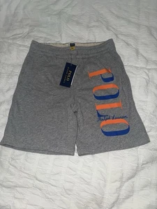Polo Ralph Lauren Gray Lounge Shorts Boys Youth New 10 12 Cotton Medium - Picture 1 of 9
