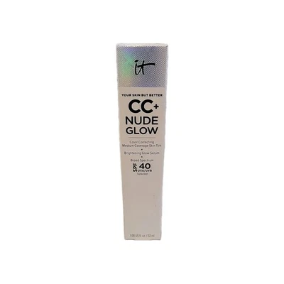 IT COSMETICS CC+ NUDE GLOW SKIN TINT SPF 40 - NEUTRAL TAN - 1.08 OZ BOXED - Image 1 of 3