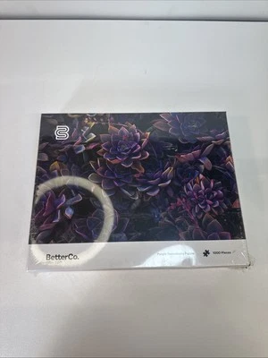 BetterCo Purple Succulents 1000 pc Puzzle Adult Decompression Toy Gift Rare open - Image 1 of 4