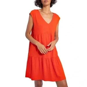 Abito Social Standard by Sanctuary rosso medio a strati cappuccio manica spiaggia colorato - Foto 1 di 10