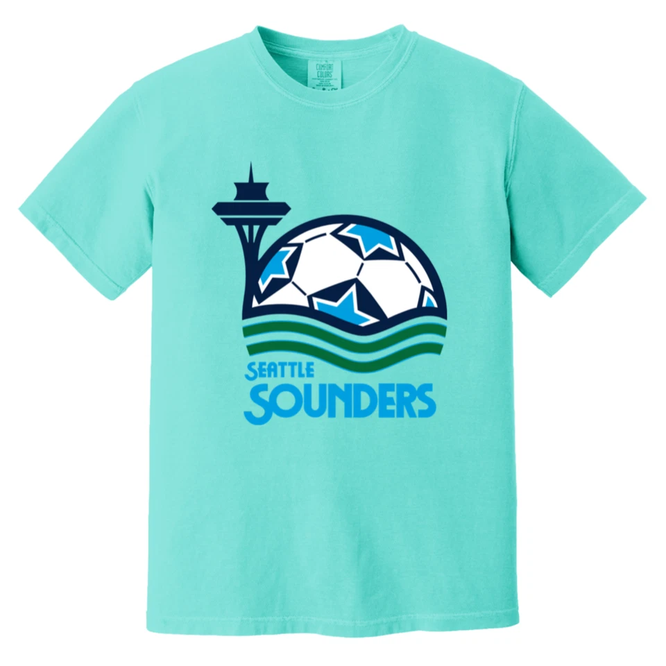 Camiseta Seattle Sounders Peso Pesado Colores Vintage | Equipo de Fútbol NASL Foto 1 de 1