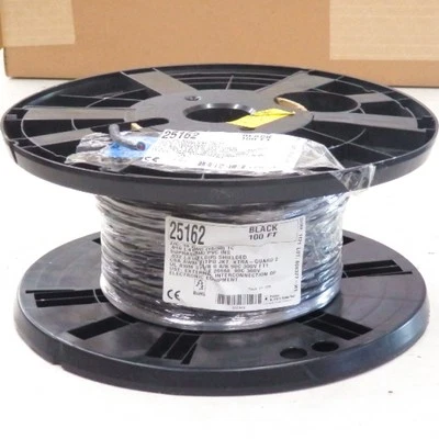 100 Ft Spool of Alpha Wire 25162 BK005 Xtra-Guard 2 Abrasion Resistant Cable - Image 1 of 2