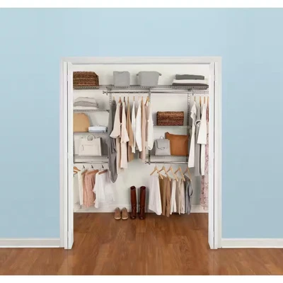 48 pulgadas D X 96 pulgadas W X 2 in. Sistema de armario de metal configuraciones H 4 - 8 pies titanio Foto 1 de 4