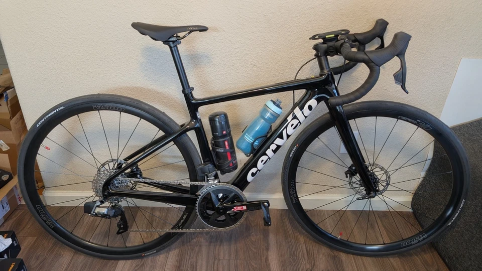 Bicicleta Cervelo Caledonia Rival AXS 2025 negra 48 - ¡Montada 3 veces! Foto 1 de 1