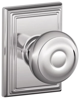 Juego de perillas de puerta de paso georgiano Schlage F10-GEO-ADD Foto 1 de 4