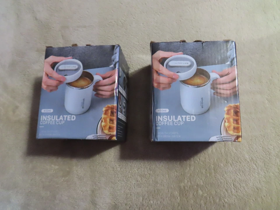 Taza de café/tazas de viaje aisladas cantidad 2 Foto 1 de 1