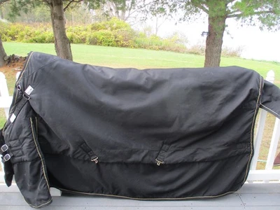 82" schneiders stormshied adjustafit  black 1200D MED WEIGHT V FREE T/0  BLANKET - Image 1 of 4