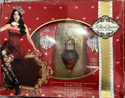 Katy Perry Killer Queen Set de Regalo Perfume, Gel de Ducha y Loción-LA CAJA ESTÁ DAÑADA Foto 1 de 4