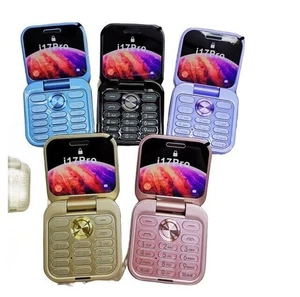Telefono cellulare i17Pro mini flip scheda SIM 2G piccolo display cellulare pieg - Imagen 1 de 4