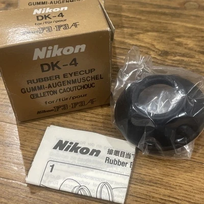 Œilleton Caoutchouc Nikon DK-4 Rubber Eyecup Original F / F2 / F3 / F3AF | Neuf - Photo 1/3