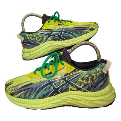 Scarpe da corsa su strada Asics Gel Noosa Tri 13 GS da donna verdi blu navy scarpe da ginnastica UK 4 - Immagine 1 di 4
