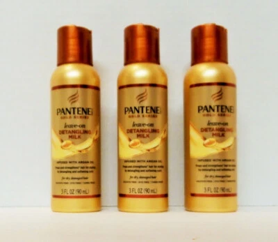 Leite desembaraçador série PANTENE GOLD infundido com óleo de argan 3 oz (3 frascos) - Imagem 1 de 3
