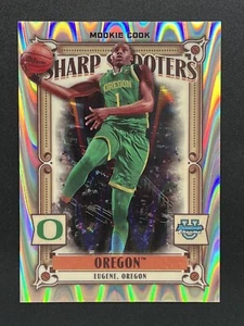 2023-24 Bowman University Chrome Sharp Shooters RayWave Mookie Cook /150 Oregon - Picture 1 of 2