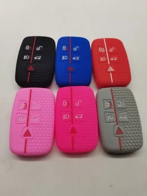 Silicone Fob Remote Key Cover for  2017 2018 2019 Jaguar XJ XF XE F-Type F-Pace — 第 1/2 张图片