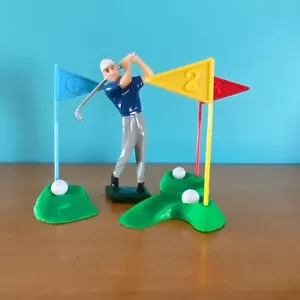 Vintage Wilton Golfer Golfing Cake Toppers - Picture 1 of 8