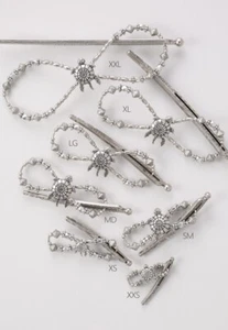 Lilla Rose Shelby Turtle Silver Flexi Hair Clip FX-2982 XL (Extra Large) - Picture 1 of 2