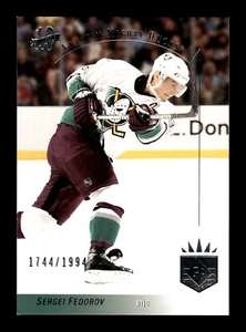 5-01-04 PWE . 2003-04 spa ud sp authentic #sp8 sergei fedorov 10th anniver /1994 - Picture 1 of 2