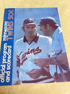 1974 Minnesota Twins Program - Scorecard-Twins v White Sox - Picture 1 of 6