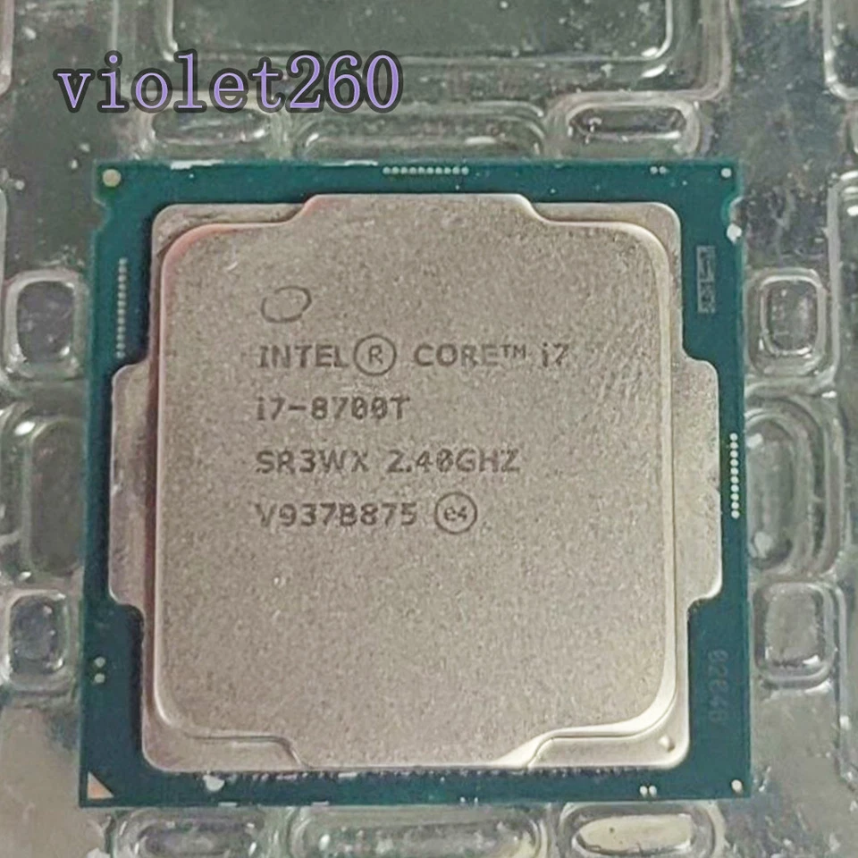 Intel Core i7-8700T SR3WX 2.40GHz 6 Core 12 Threads LGA1151 CPU Processor - Image 1 of 1