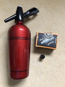 Soda Syphon Vintage ROT Wasserspender RETRO - Bild 1 von 5