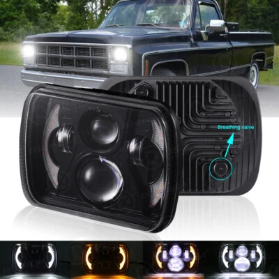 Farol de LED 7x6" HI-Lo Halo DRL para Chevy C1500 C2500 C3500 picape suburbana - Imagem 1 de 4