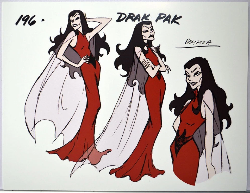 Drak Pack MODEL SHEET Print Hanna Barbera Pty. Ltd - VAMPIRA A - Image 1 of 1