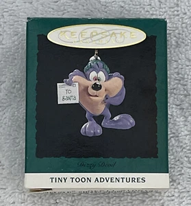 Vintage 1994 Hallmark Miniature Dizzy Devil Tiny Toon Adventures Ornament - Picture 1 of 4