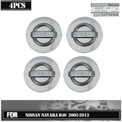 4x Tapacubos Centro Rueda Gris Para Nissan Frontier D40 2005-2013 Foto 1 de 4