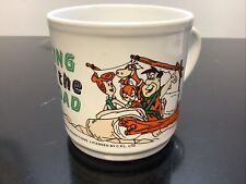 The Flintstones Mug Large Cup Rare Design Collectable Fred Wilma Pebbles 1992