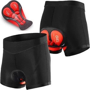 Mens Cycling Underwear 3D Cushion Padded Bike Riding Shorts Breathable Quick Dry - Picture 1 of 17