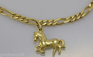 Armkette / 925 Silber / vergoldet / ca. 19 cm / Pferdeanhänger - Bild 1 von 4